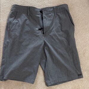 O'Neill Men's Charcoal Flat Front Shorts